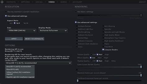 ame dota 2 settings|DOTA 2 [45 Pro Players, Apr 2024] .